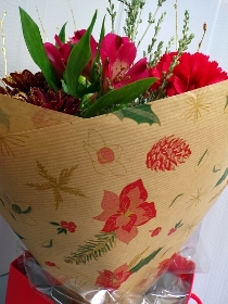 Christmas Red Royale Hand Tied Telford Florist