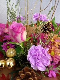 Christmas Lilac Moon Hand Tied Telford Florist